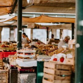 man in fruit market