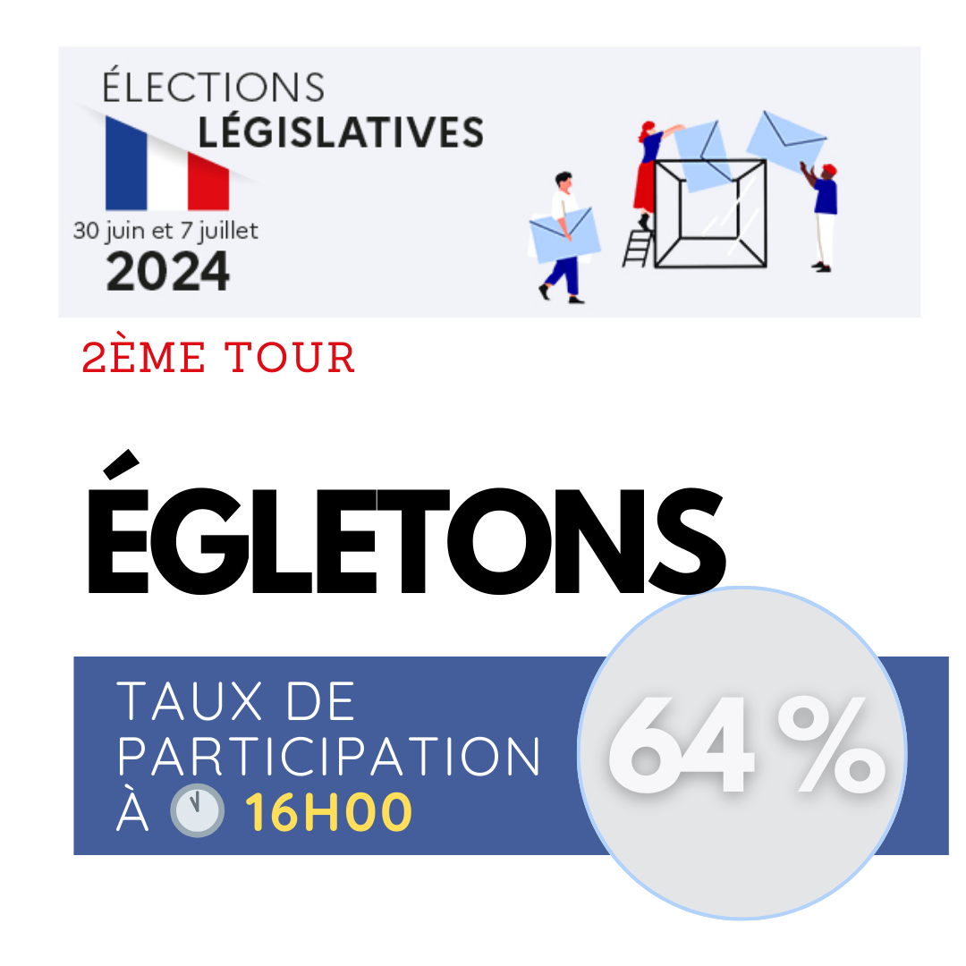 audience des législatives 2eme tour egletons à 16 H