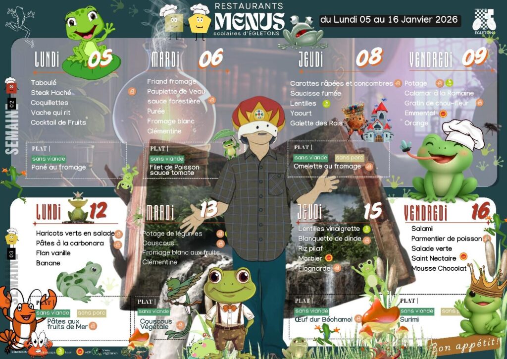 Image du document Restaurants Menus scolaires_05 au 16 janvier_2026