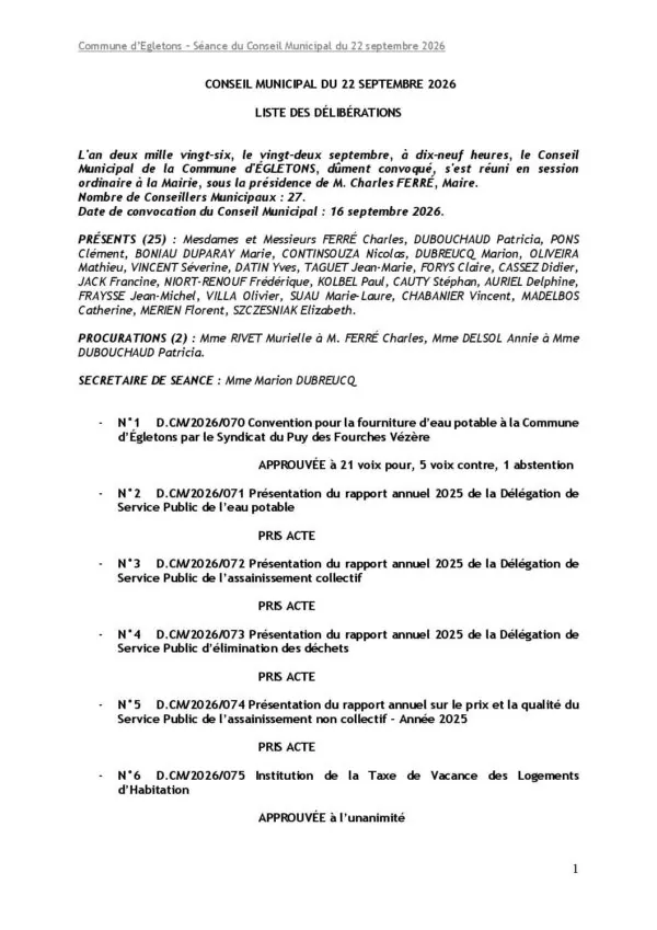 Image du document LISTE DELIBERATIONS 22_09_2026